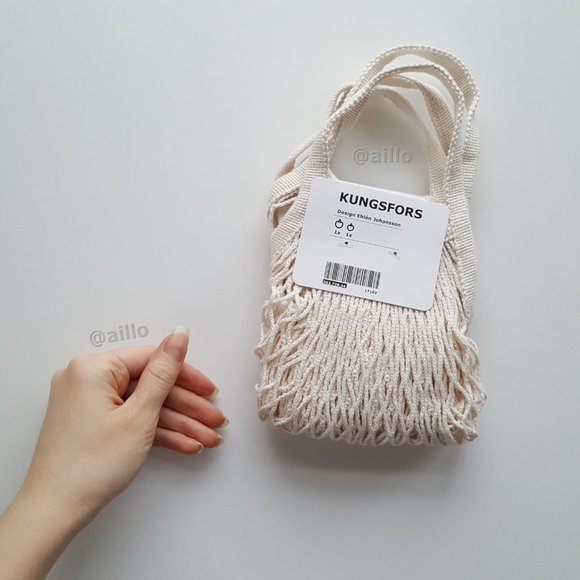 IKEA KUNGSFORS Mesh bag, set of 2, natural - Picture 5 of 17